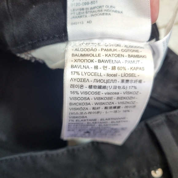 Levi’s 311 Shaping Skinny Black Jeans Hypersoft Womens Plus Size 16w - Picture 4 of 9